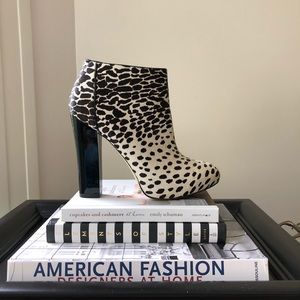 Ann Taylor Calf Hair Ankle Boot